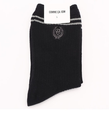 刺しゅう入り　クルーソックス