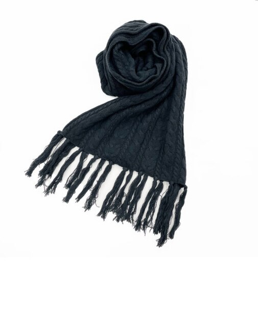 ケーブル編み　マフラー