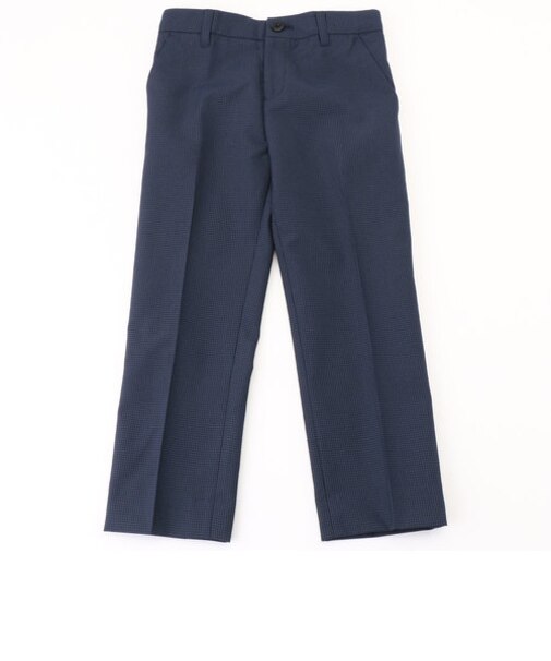 マイクロチェック柄　ロングパンツ (110-130cm)