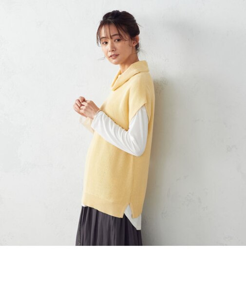 オフタートル　ニットベスト