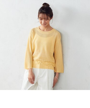 透かし柄　ニット