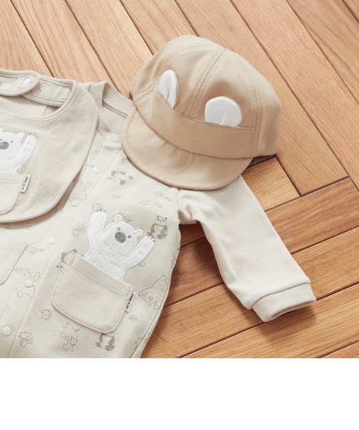 UVカット　カットソー素材　耳付き　キャップ