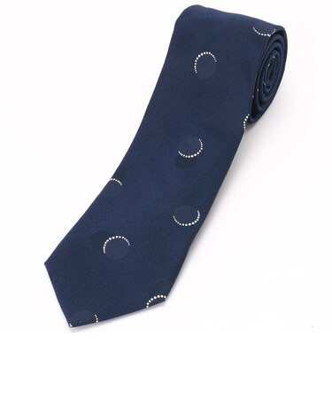 【シルク100％】ドット柄 ネクタイ