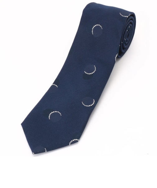 【シルク100％】ドット柄 ネクタイ