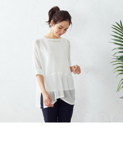 【セットアイテム】　シフォンＴシャツ＋タンクトップ