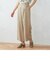 麻調　セミワイドパンツ