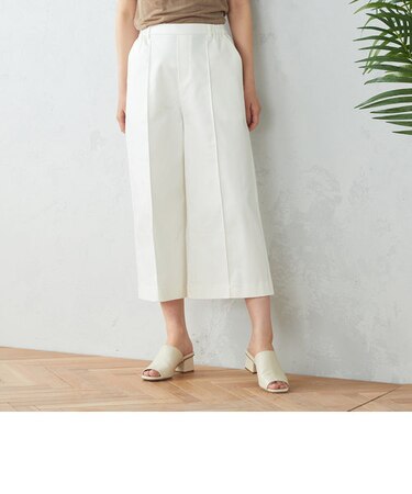 ワイド クロップドパンツ
