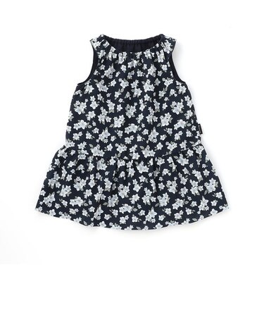 【リバーシブル】　フラワープリントワンピース(80・90cm)