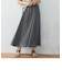シフォン楊柳 切替 ギャザースカート