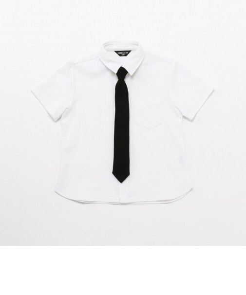 ネクタイ付き半袖シャツ(100-130cm)