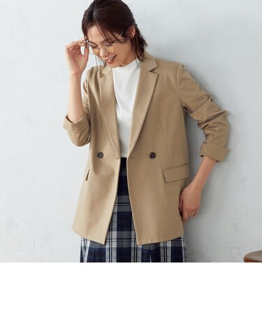 【ウォッシャブル】 ダブル　テーラードジャケット