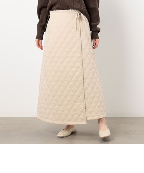 キルティング ロングスカート