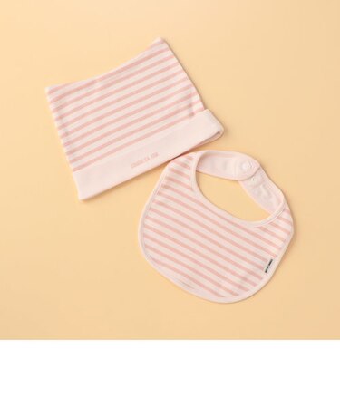 ニットキャップ・スタイ入り　ギフトセット(キャップサイズ42-44cm)