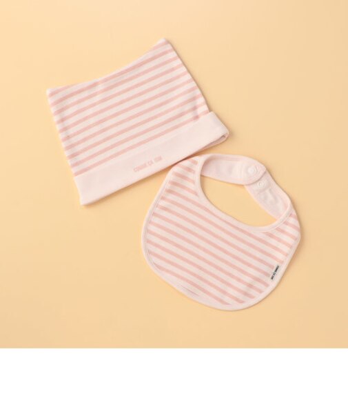 ニットキャップ・スタイ入り　ギフトセット(キャップサイズ42-44cm)