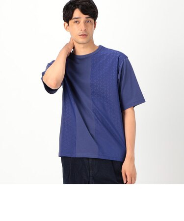 エンボス加工タフタコンビＴシャツ