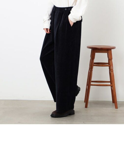 ベロア　ワイドパンツ