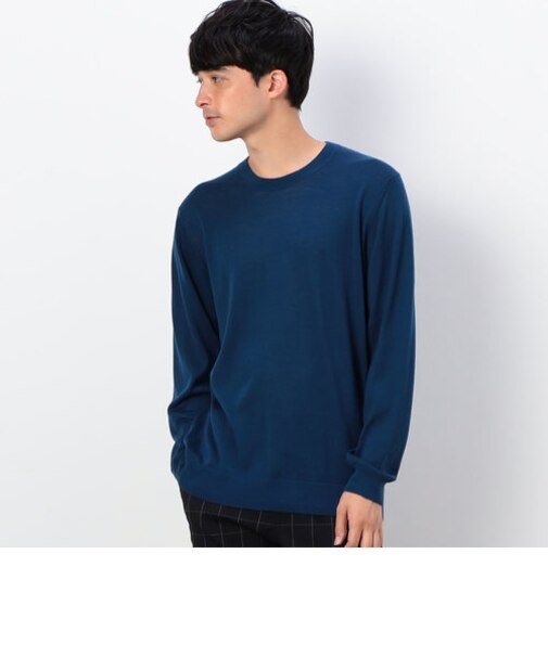 【LANEROSSI】 ハイゲージ クルーネックニット