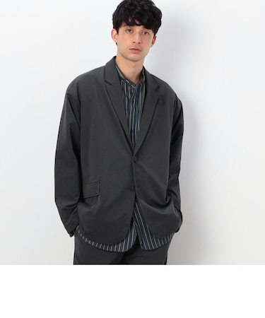 【セットアップ対応】ナイロン裏毛 リラックス ジャケット