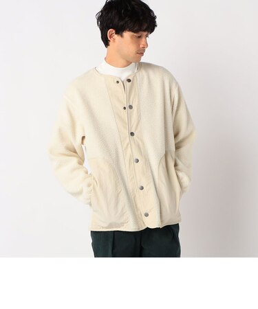 【ウォッシャブル】シープ ボア ノーカラー ブルゾン