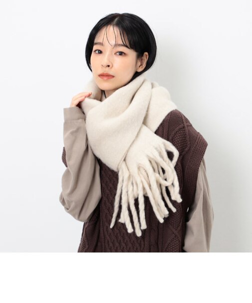 ふわふわ ボリューム マフラー