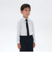 ネクタイ付き　長袖シャツ(100-130cm)