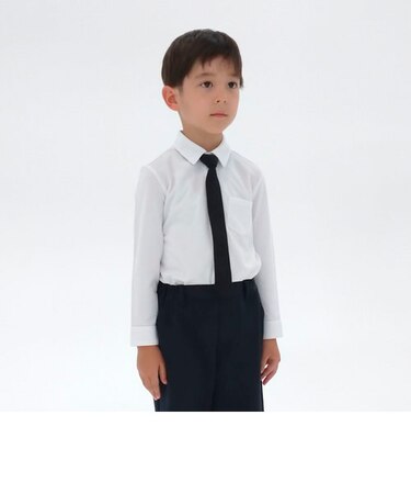 ネクタイ付き 長袖シャツ(100-130cm)