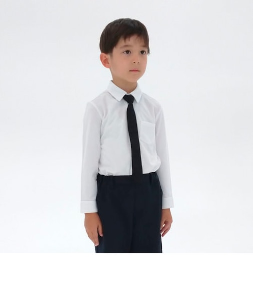 ネクタイ付き 長袖シャツ(100-130cm)