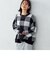 ブロックチェック柄　ジャガードニット
