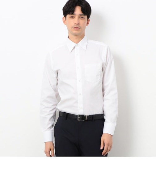 イージーケア 市松柄 ドレスシャツ