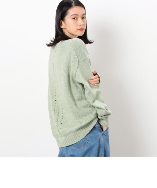 カラーネップニットプルオーバー