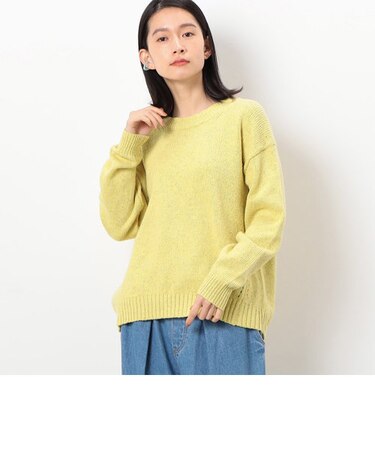 カラーネップニットプルオーバー