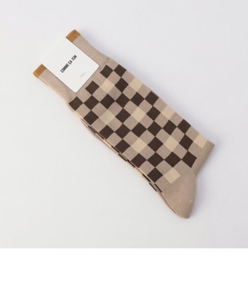 市松柄 ソックス