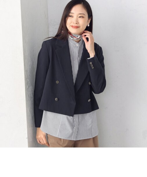 Wブレスト ショート ジャケット