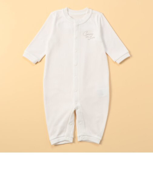 羽プリント付き　長袖ツーウェイオール(50-70cm)