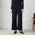 レース　ウエストゴムストレートパンツ