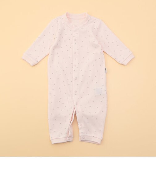 おしりパッチ付き　長袖ツーウェイオール(50-70cm)