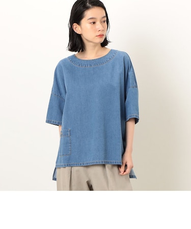 【セットアップ対応】デニム 半袖プルオーバー