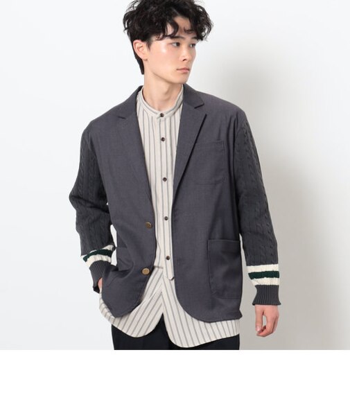 ニットコンビ ブレザー
