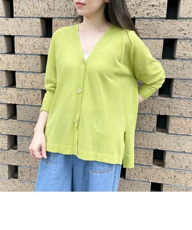 リネン混　カーディガン