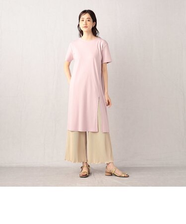 【セットアイテム】スムースワンピース×カットプリーツパンツ