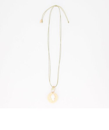 ミックスパーツ スライド ワントップ ネックレス