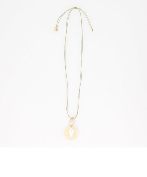 ミックスパーツ スライド ワントップ ネックレス