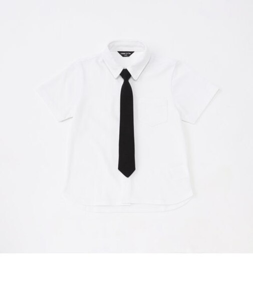 ネクタイ付き半袖シャツ(100-130cm)