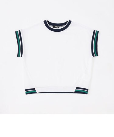 ライン半袖鹿の子　Tシャツ