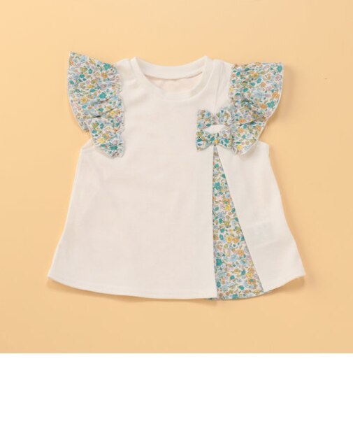 フラワープリント　半袖Ｔシャツ(80・90cm)