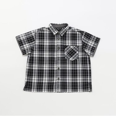 マドラスチェック　半袖シャツ