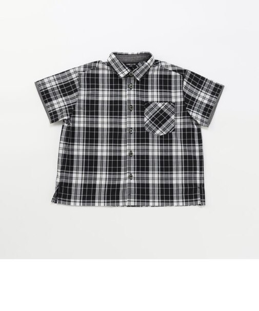 マドラスチェック　半袖シャツ