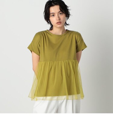 チュール　ペプラムトップス