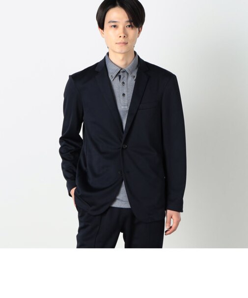 セットアップ対応 ウォッシャブル メッシュ ナローラペル ジャケット