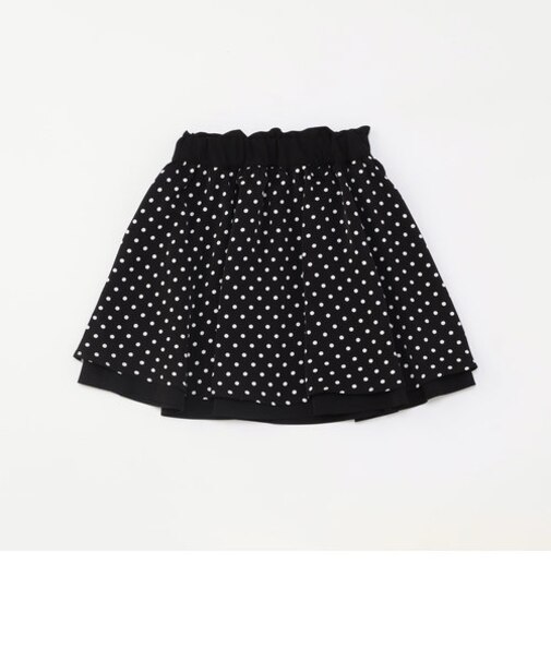 水玉　リバーシブルスカート